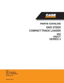 Case 450, 450CT Series 3 Skid Steer Compact Track Loader Parts Catalog Manual