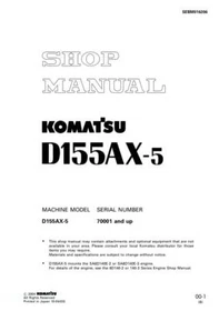 Komatsu D155AX-5 Crawler Bulldozer Service Manual