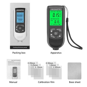 HW-300PRO Paint Film Thickness Tester MFE/NFE Manual Paint Tools with Backlight