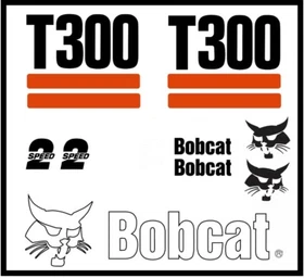 DECAL KIT for Bobcat skidsteer T300 track loader decals Stickers pre 03.