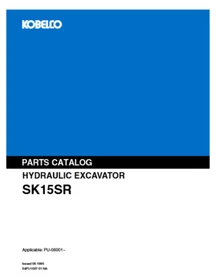 Kobelco SK15MSR, SK16MSR Excavator Service, Parts & Operator's Manual