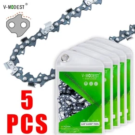 5-PCS 20" Chainsaw Chain For STIHL MS391/Husqvarna 455 Rancher 3/8" 0.050" 72DL