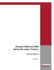 Case IH 3200, 3300 Series B Compact Loader Tractor Chassis Service Manual
