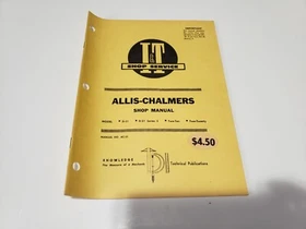 Allis Chalmers I&T Shop Service Shop Manuals-Use Dropdown