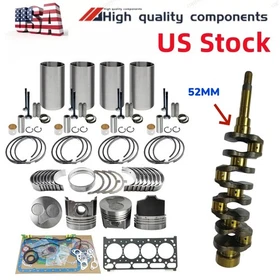 for Kubota Tractor L4350DT L4350DT L4400DT V2203 Engine Rebuild Kit crankshaft
