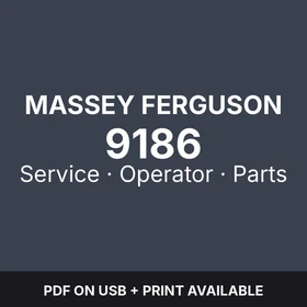 Massey Ferguson 9186 Planter & Disc Header &mdash; Service & Operator Manuals