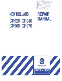New Holland CR920, CR940, CR960, CR970 Combine Service Manual Repair Shop Book