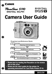Canon Powershot Camera User Guide Instruction Manual (ALL S MODELS)