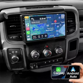 For Dodge RAM 1500 2500 3500 2013-2018 Car Radio Apple Carplay Android GPS Navi