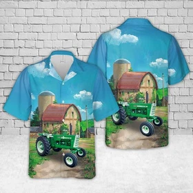 Oliver 1950 T Tractors Hawaiian Shirt