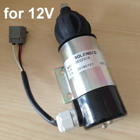 12V / 24V Solenoid Valve for Volvo Penta TAMD61A TAMD62A TAMD71A TAMD72A Engines