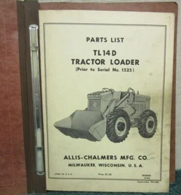 Allis-Chalmers Parts Lists/Catalogs Tractors Trucks Diesel Units Gradebuilders..
