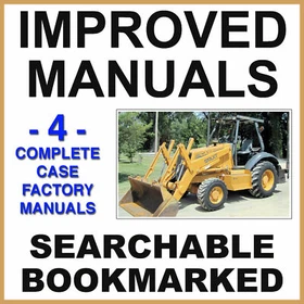 Case 570LXT SERVICE, OPERATORS, PARTS, ENGINE Repair Manual -4- Manuals IMPROVED