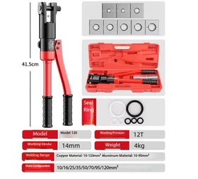 Electro-Hydraulic Terminal Crimping Pliers for Manual Wire Clamping and Crimping Electro-Hydraulic Terminal Crimping Pliers for Manual Wire Clamping and Crimping