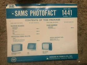 Sams Photofact Television & Radio Service Manuals (1400-1499) UPDATED 17 March