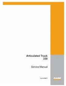 Case 330 Articulated Truck Service Manual Repair Shop Book