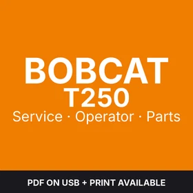 Bobcat T250 Compact Track Loader &mdash; Service & Operator Manuals