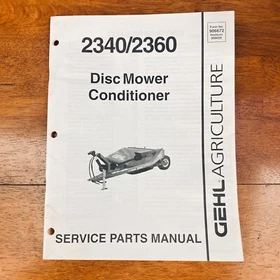 Gehl Disc Mower Conditioner - Service Parts Manual - See Variations @B7