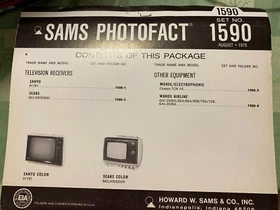 Sams Photofact Television & Radio Service Manuals (1500-1599) UPDATED  17 March