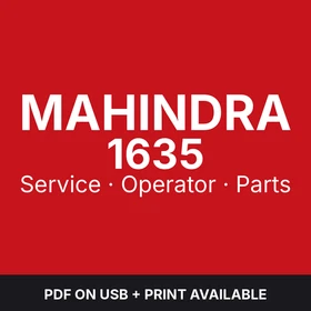 Mahindra 1635 Compact Tractor Operator Manual