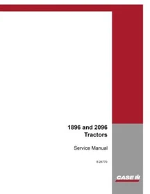 Case 1896, 2096 Tractor Service Manual Repair Shop Book