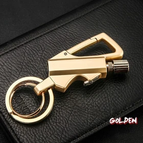 1-3Pack Permanent Match Infinity Lighter with Multitool Keychain Bottle Opener