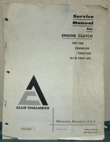 Allis-Chalmers Service Manuals Tractors Hydraulics Loaders Transmission Steering