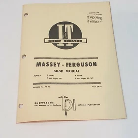 I&T Massey Ferguson Shop Service Shop Manuals -Use Dropdown
