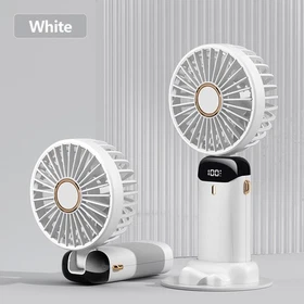 Mini Hand-held Fan Portable Folding Desk Fan Cooler Cooling USB Rechargeable Fan