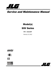 JLG Vertical Mast Lifts OWNERS PARTS SERVICE Manuals Maintenance Schematics IPLs