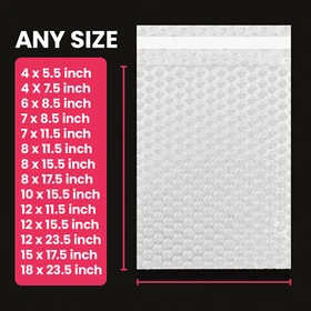 Bubble Out Bags Protective Wrap Bubble Pouches Padded Bags Self Seal Cushions