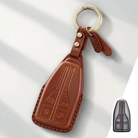 Genuine Leather Protector for Hongqi H6 HS5 H5 H9 EH7 HS3 HQ9 Key Case Cover Fob