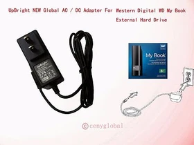 12V 2A AC Adapter Power Supply For Western Digital WD My Book Hard Drive HDD HD