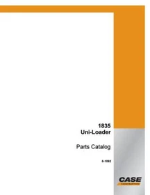 Case 1835 Uni-Loader Skid Loader Parts Catalog Manual Exploded Diagrams Book