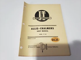 Allis Chalmers I&T Shop Service Shop Manuals-Use Dropdown