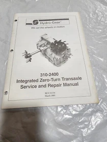 Hydro-Gear EZT Zero-Turn Transaxle Service & Repair Manual
