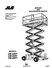 JLG Scissor Lifts OWNERS PARTS SERVICE Manuals Schematics IPLs - MANY MODELS