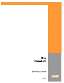 Case 1550 Crawler Dozer Bulldozer Service Manual Repair Shop Book