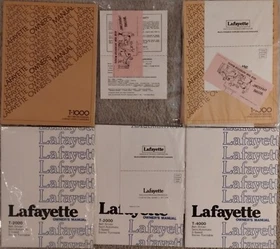 Lafayette T-1000, T-2000, T-4000 Owner's manuals, Originals (Turntables)