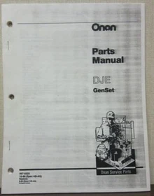Various Onan Service, Parts, Instruction Manuals Engines, Generators, Switches