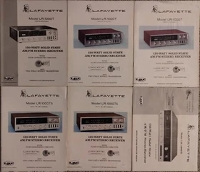 Lafayette Receiver LR- various models, Owner's manuals, Originals (see list) #2