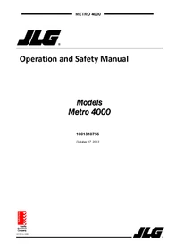 JLG Crawler Booms UTVs Lighting Towers OWNERS PART SERVICE MANUALS Schematic IPL