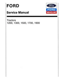 Ford 1200, 1300, 1500, 1700, 1900 Tractor Service Manual Repair Shop Book