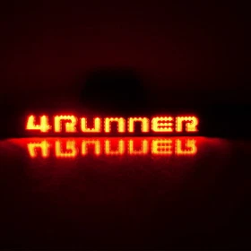 Black/Silver For 03-09 Toyota 4Runner LED Trunk Tail lights 3rd Brake Stop Lamp