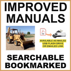 Case Construction 480D 480LL Backhoe Loader Service Repair Manual - IMPROVED USB