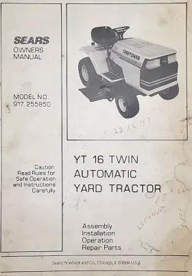 917.251521 42 2-STAGE SNOW THROWER BLOWER TRACTOR ATTACHMENT