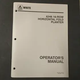 6346 AGCO Horizontal Fold Planter Operator Manual