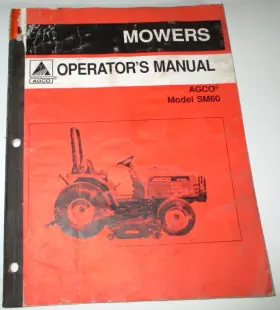 SM60 AGCO Belly Mower Operators Manual