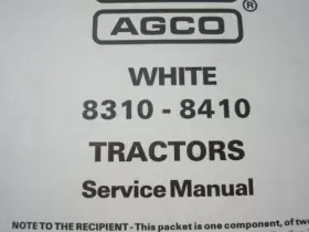 8410 AGCO WHITE Tractor Repair Service Manual Book #2