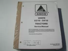 8410 AGCO WHITE Tractor Repair Service Manual Book
